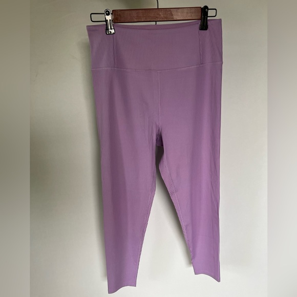 NWOT Girlfriend Collective Violet RIB high rise legging in 23” (size Large) - Picture 2 of 5